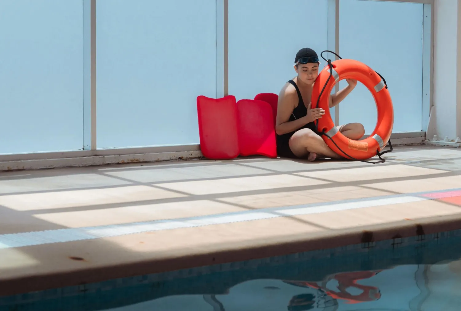 Pool pump motor, basket, and circulation lines in Palm Beach Gardens, FL.